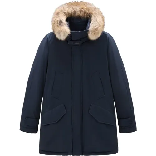 High Collar Fur Parka - XXS , male, Sizes: M - Woolrich - Modalova