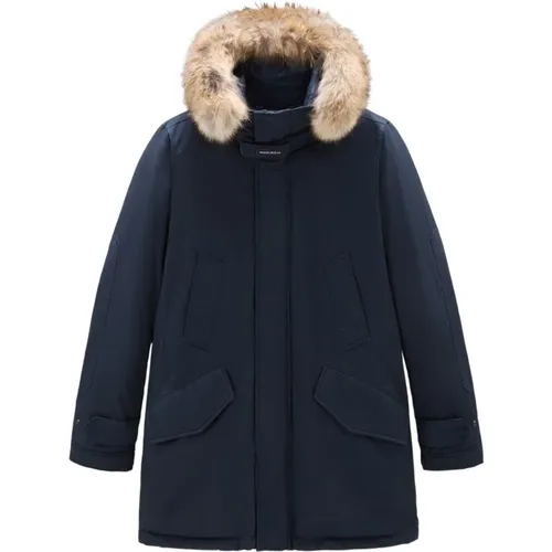 High Collar Fur Parka - XXS , male, Sizes: XL - Woolrich - Modalova