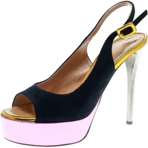 Pre-owned Suede sandals , female, Sizes: 3 1/2 UK - Giuseppe Zanotti Pre-owned - Modalova