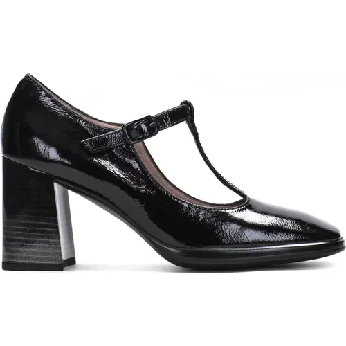 Gradient T-Strap Block Heel Shoes , female, Sizes: 7 UK, 3 UK - Hispanitas - Modalova