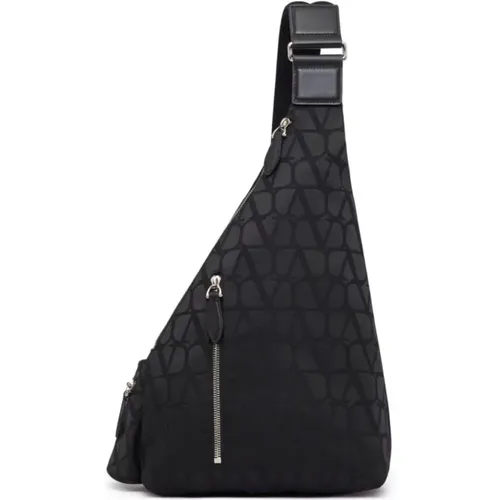 Schwarze Taschen mit verstellbarem Riemen und Reißverschluss - Valentino Garavani - Modalova