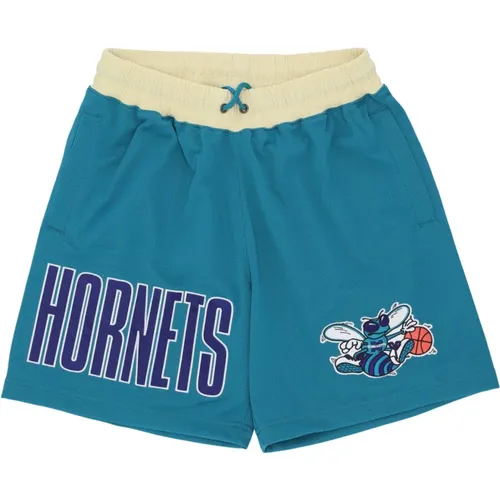 Charlotte Hornets Basketball Shorts Vintage Stil , Herren, Größe: L - Mitchell & Ness - Modalova