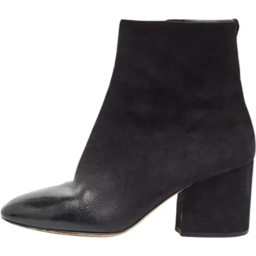 Pre-owned Leather boots , female, Sizes: 6 1/2 UK - Salvatore Ferragamo Pre-owned - Modalova