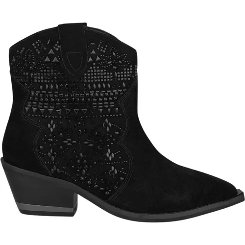 Pointed Toe Leather Ankle Boots , female, Sizes: 4 UK, 7 UK, 6 UK, 5 UK - Alma en Pena - Modalova