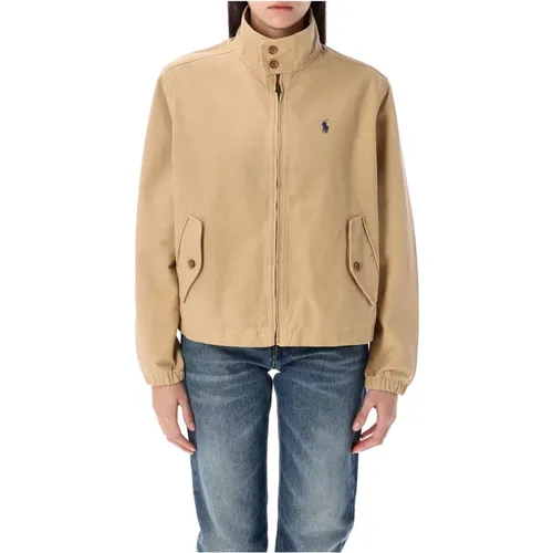 Canvas Bomberjacke , Damen, Größe: M - Polo Ralph Lauren - Modalova