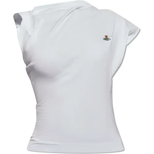 Hebo asymmetrisches T-Shirt , Damen, Größe: L - Vivienne Westwood - Modalova