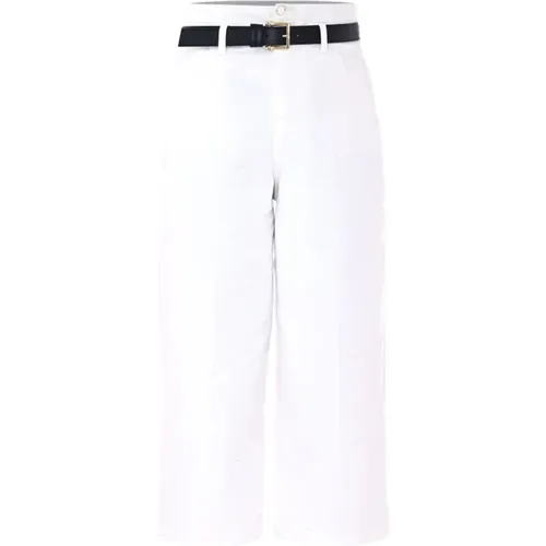 Elegante Capri Hose in Milk/Cream , Damen, Größe: W25 - Kocca - Modalova