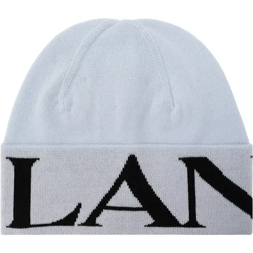 Wool Hat with Ribbed Trims , unisex, Sizes: ONE SIZE - Lanvin - Modalova