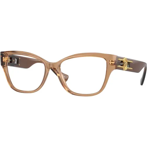 Designer Brille,Rosa Optische Brille für den täglichen Gebrauch,Schwarze Optische Brille Klassischer Stil - Versace - Modalova