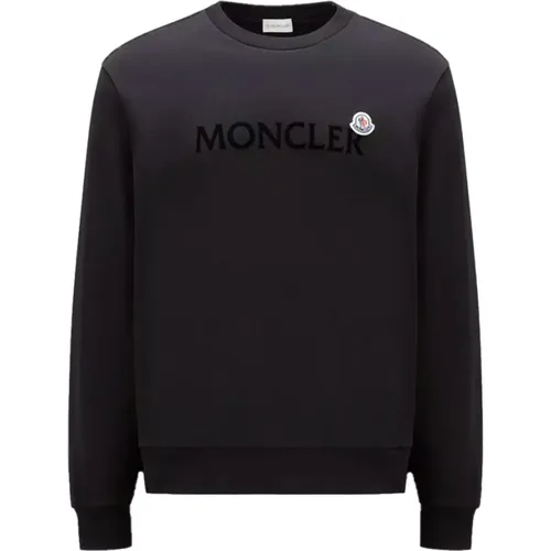 Logo Patch Sweatshirt Moncler - Moncler - Modalova