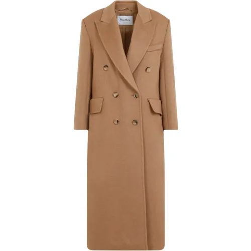 Elegant Nude Neutrals Coat Aw24 , female, Sizes: 2XS - Max Mara - Modalova