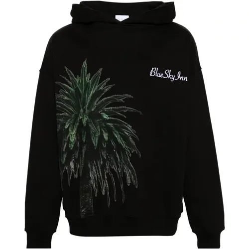 Palm Tree Sweater , male, Sizes: S, L, XL - Blue Sky Inn - Modalova