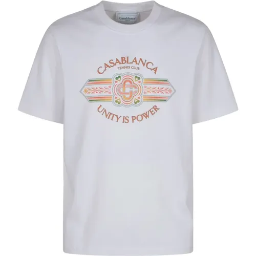 Unity Is Power Bedrucktes T-Shirt - Casablanca - Modalova