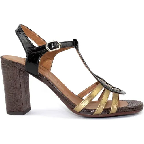 Schwarze/Bronze Sandale , Damen, Größe: 40 EU - Chie Mihara - Modalova