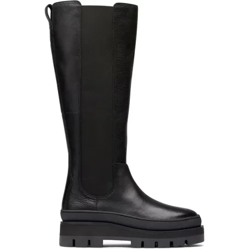 Schwarze Damen Stiefeletten , Damen, Größe: 37 EU - Clarks - Modalova