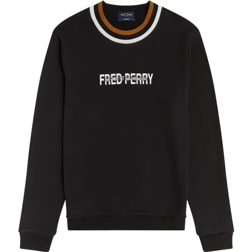 Reissue Twin-Tipped Cotton Sweatshirt , male, Sizes: S - Fred Perry - Modalova