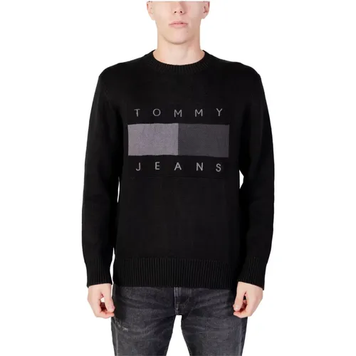 Tonal Flag Sweater , male, Sizes: L - Tommy Jeans - Modalova