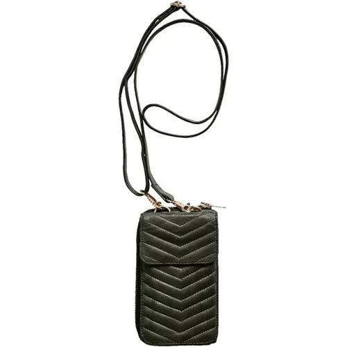 Quilted Mobile Bag Skind 100155 Deep Army , female, Sizes: ONE SIZE - Btfcph - Modalova