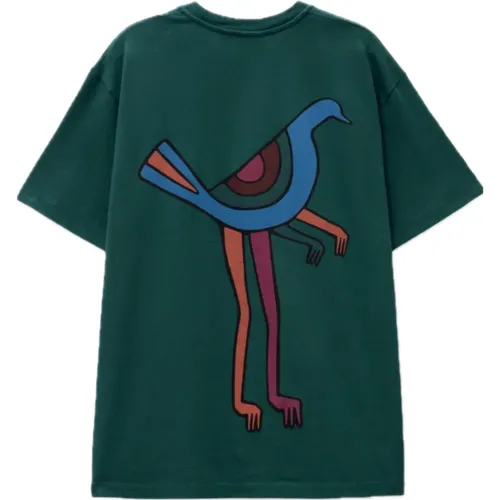 Pigeon Legs Artwork T-Shirt , male, Sizes: L - by Parra - Modalova