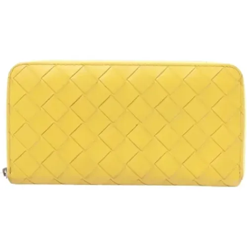 Pre-owned Leather wallets , female, Sizes: ONE SIZE - Bottega Veneta Vintage - Modalova