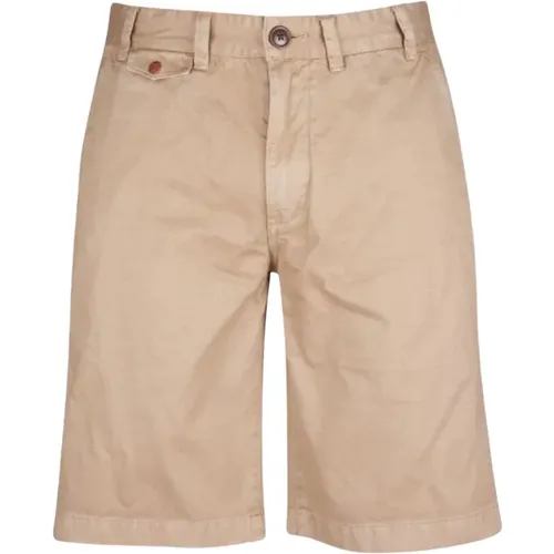Neuston Twill Stone Shorts , male, Sizes: W34 - Barbour - Modalova