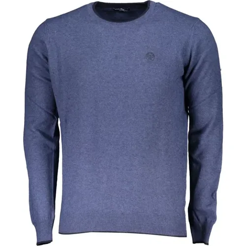 Blauer Pullover mit Stickereidetails , Herren, Größe: 3XL - North Sails - Modalova