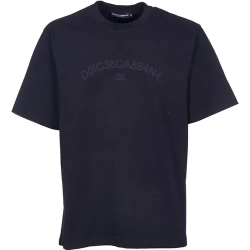 Lässiges Baumwoll T-Shirt , Herren, Größe: XS - Dolce & Gabbana - Modalova