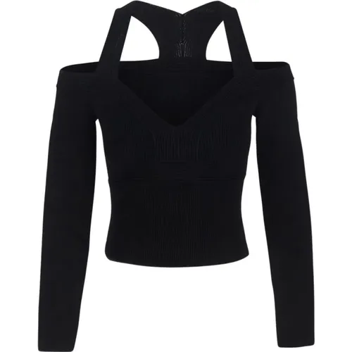 Statement Longsleeve Top , female, Sizes: L - alexander mcqueen - Modalova