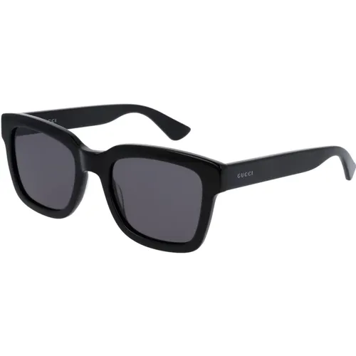 Schwarze Sonnenbrille mit Original-Etui , Herren, Größe: 54 MM - Gucci - Modalova