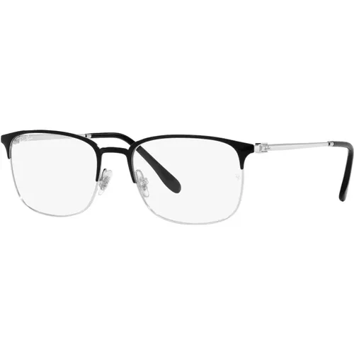 Black Silver Eyewear Frames , male, Sizes: 54 MM - Ray-Ban - Modalova