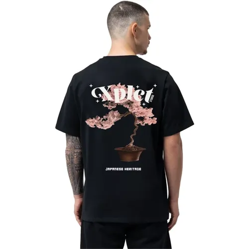 Bonsai T-Shirt Schwarz Herren , Herren, Größe: L - Xplct Studios - Modalova
