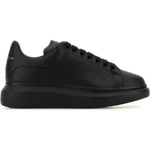 Schwarze Ledersneakers mit Absatz , Herren, Größe: 45 EU - alexander mcqueen - Modalova