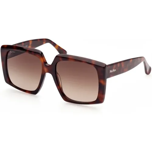 Hochwertige Acetat-Sonnenbrillen für Frauen , Damen, Größe: 56 MM - Max Mara - Modalova