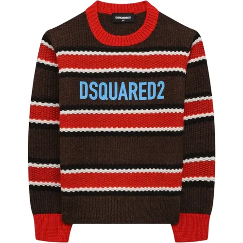 Gestreifter Strickpullover - Dsquared2 - Modalova