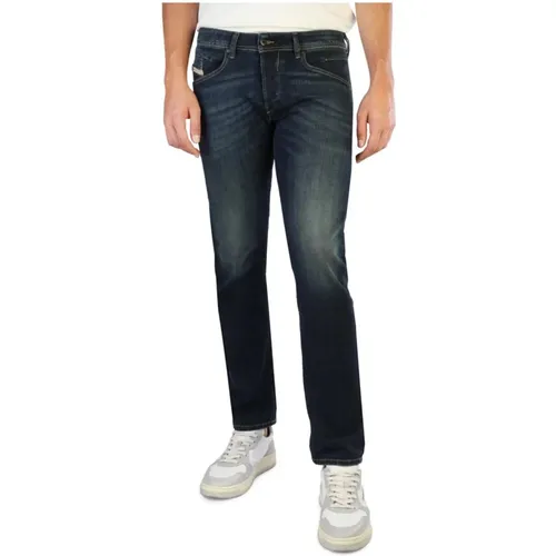 Herren Legg-Jeans in einfarbigem Design mit Knopfverschluss - Diesel - Modalova