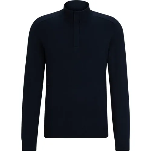 Turtleneck with Hidden Zipper , male, Sizes: M - Hugo Boss - Modalova