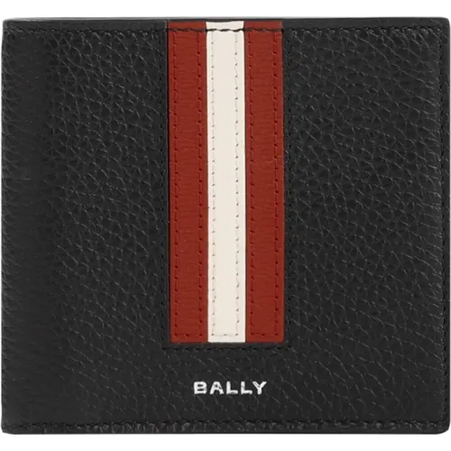 Leather Wallet with Signature Strap , male, Sizes: ONE SIZE - Bally - Modalova
