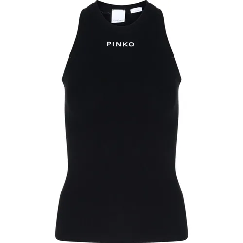 Stylisches Tanktop mit Einzigartigem Design , Damen, Größe: M - pinko - Modalova