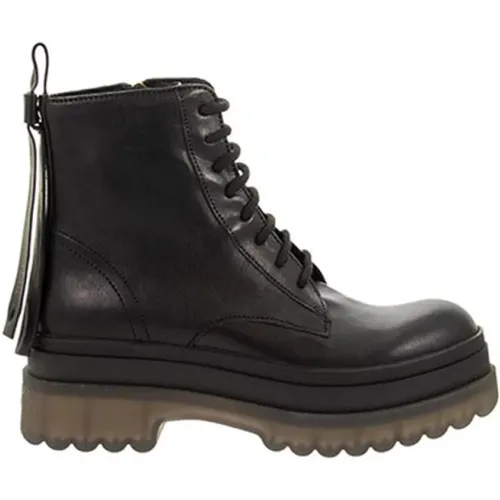 Leather ankle boots , female, Sizes: 7 UK - Red(V) - Modalova