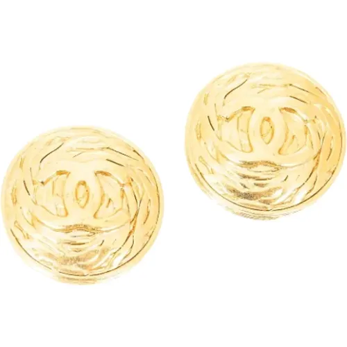 Pre-owned Stainless Steel earrings , female, Sizes: ONE SIZE - Chanel Vintage - Modalova