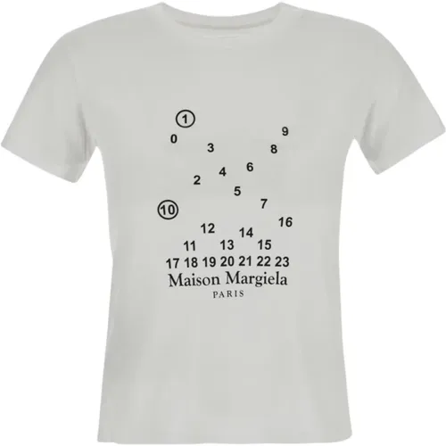 Logo T-Shirt , Damen, Größe: M - Maison Margiela - Modalova