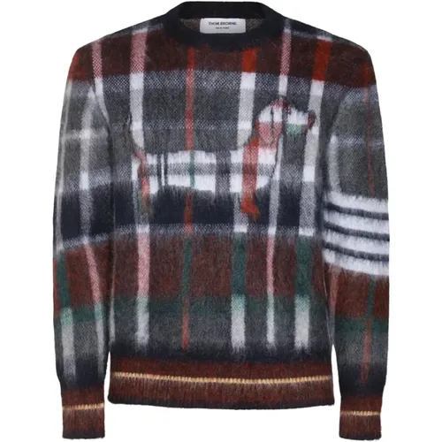 Mohair Knit Sweater , male, Sizes: L, M - Thom Browne - Modalova