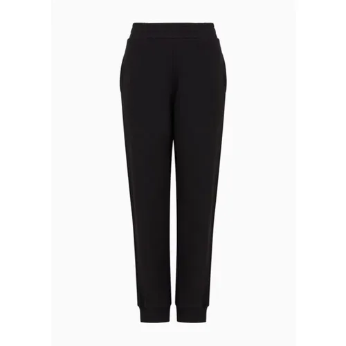 Schwarze Jogger Hose , Damen, Größe: M - Emporio Armani - Modalova