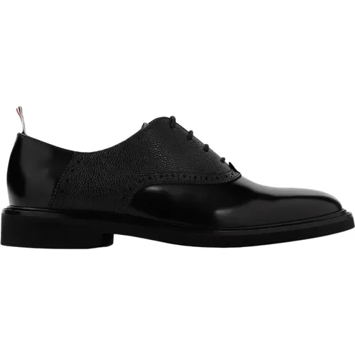 Leather Laced Shoes , male, Sizes: 8 UK, 7 UK, 10 UK - Thom Browne - Modalova