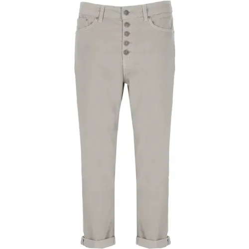 Graue Jeans mit Schmuckdetail , Damen, Größe: W29 - Dondup - Modalova