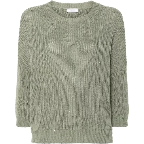 Grüne Pullover für Frauen , Damen, Größe: L - PESERICO - Modalova