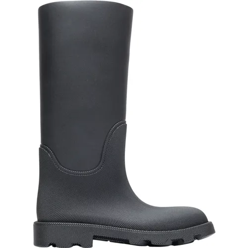 Stilvolle Gummi Marsh High Boots , Damen, Größe: 40 EU - Burberry - Modalova