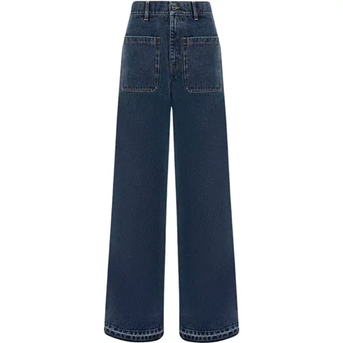 Maßgeschneiderte Denim-Jeans , Damen, Größe: M - Kiton - Modalova