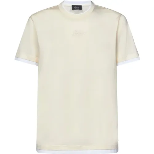 Mens Clothing T-Shirts Polos Ss24 , male, Sizes: S, L, M, 2XL - Brioni - Modalova