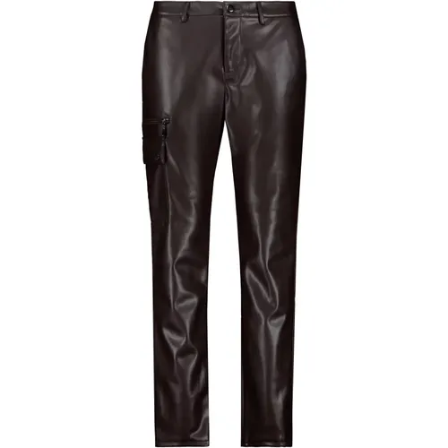 Faux Leather Skinny Pants , Damen, Größe: 2XL - monari - Modalova